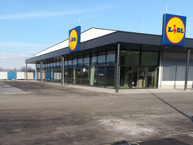 Obchodný dom Lidl – fotografia realizácie 1